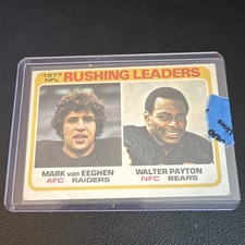 Topps 1978 Topps League Leaders Mark van Eeghen Walter Payton #333