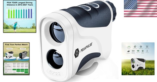 Golf Rangefinder 650Yds Slope 6X Magnification Waterproof Pin Lock Tech - Picture 2 of 10