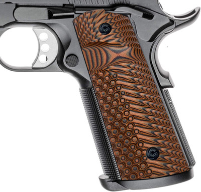 G10 Grips for Full Size 1911 Magwell Grip Ambi Safety Cut OPS Eagle Wing Texture