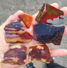 rawk11: Jasper Mix-6 slabettes-Inca/Serape/Spiderman/Purple Cow/Morgan Hill!