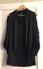 NEW Nasty Gal Black Dress Cut Off Sleeves Sexy Mod Size XS 0