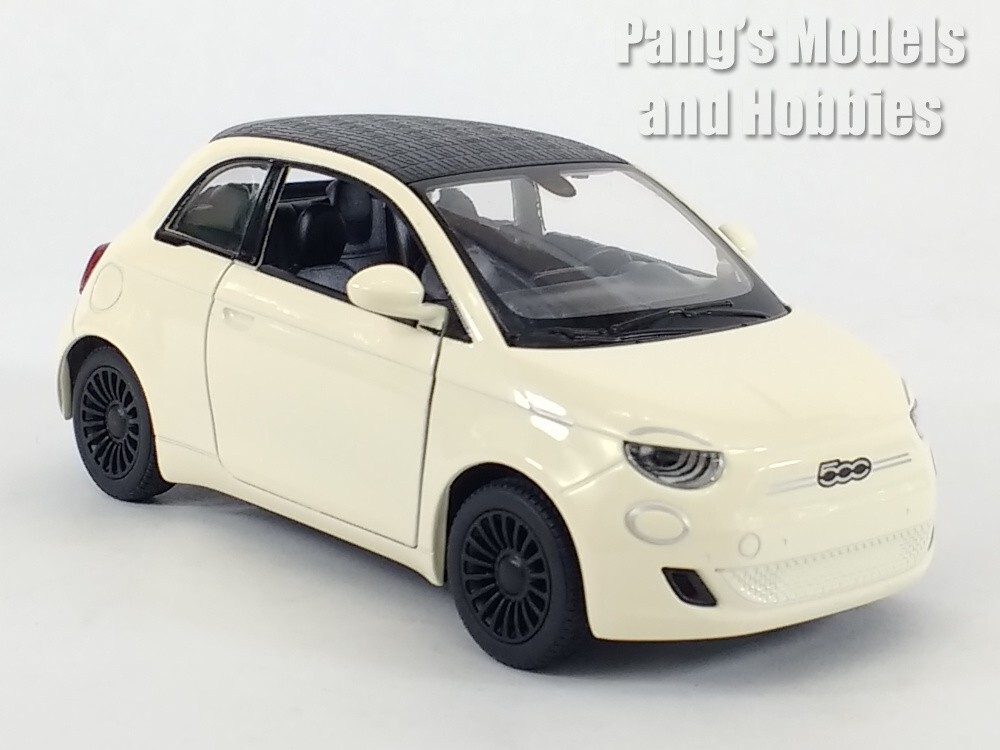 1/24フィアット500e（カスタム品） 1/24 BBurago 2023 Fiat 500e (Light Blue) Diecast Car Model