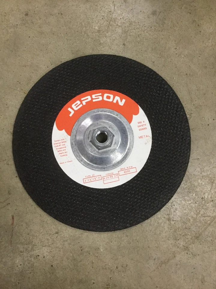 Estuche de 10 muelas abrasivas de metal Jepson 9" X 1/8" X 5/8"-11 Foto 2 de 3