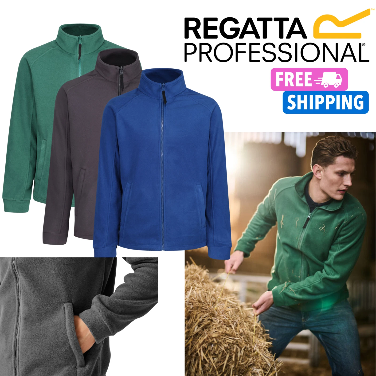 Regatta Mens Thor Full Zip Anti-Pill Barricade Fleece Jacket
Opens in a new window or tab