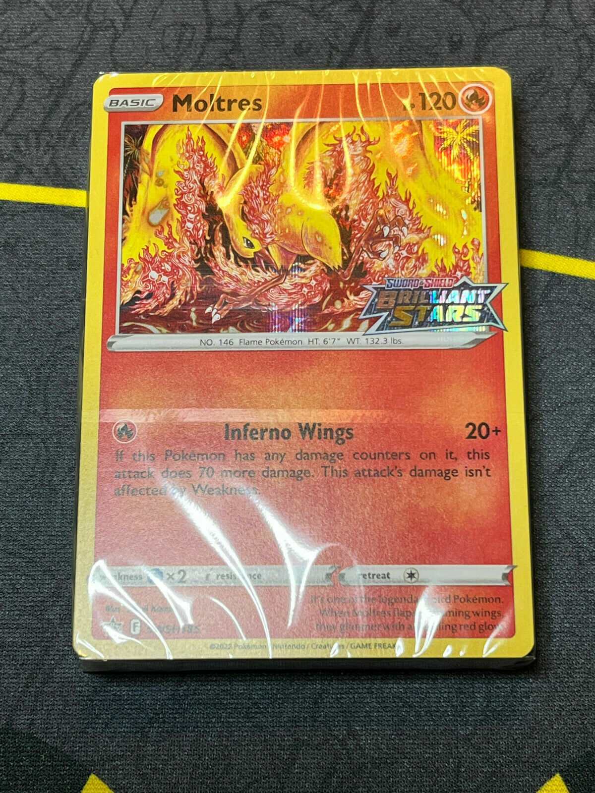 Pokemon Trading Card Game Sword Shield Brilliant Stars Single Card Holo  Rare Moltres 21 - ToyWiz