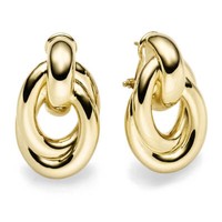 Paar Ohrstecker Aus 585 Gold Gelbgold Mit Omega-Verschluss Ohrringe Ohrschmuck