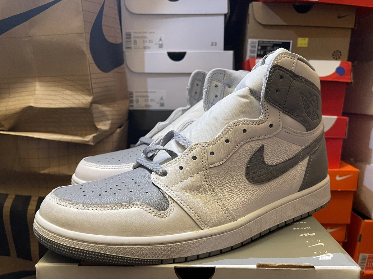 Nike Air Jordan 1 Retro High OG Stealth Grey/White Men's Size 13 555088-037