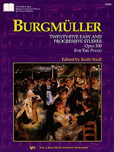 Burgmuller-25 Easy & Progressive Studies, Op. 100-Kjos Music - Picture 1 of 1