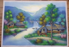 020 Wall decor Abstract Art Painting Original Water color Poster Canvas Thailand