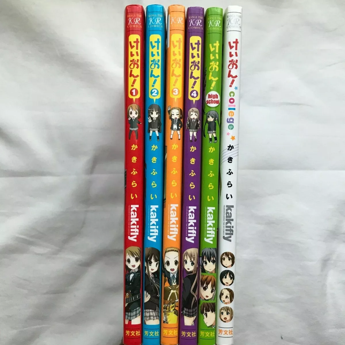 K-ON! Vol. 1-4 + High school + College Comic Manga 6 Volumes Set