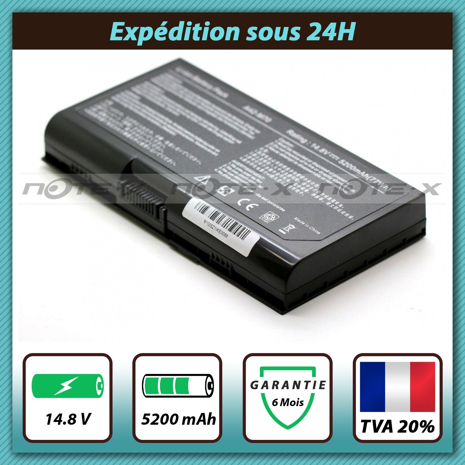 Batterie Asus Pro70Db pour travailler dans le train
