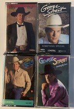 4 George Strait Cassettes Livin It Up,Something Special,Beyond The Blue Moon, 1