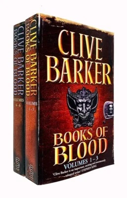 Clive Barker Collection 2 Books Set Books Of Blood Omnibus (Volumes 1-3 and 4-6)