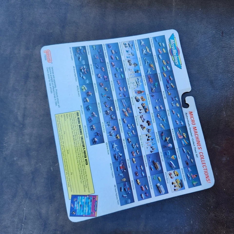 NEW Micro Machines Ultra Moderns #3 Prototypes Collection by Galoob NIP 1993 C44 - Image 2 of 2