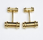 Vintage 1995 TIFFANY & CO Atlas Column Gold Cufflinks 18K Yellow Gold — photo 9