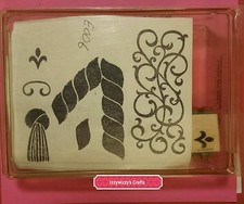 Stampin Up Definitely Decorative CORDS TASSELS flourish motif swirl 1521