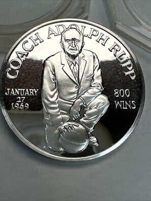 1969 Kentucky Wildcats 800-1000 Wins Coach Adolph Rupp 95.2 Fine