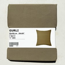 IKEA GURLI 100 Cotton 20"x 20" BEIGE Pillow Cushion Cover NEW WITH TAGS