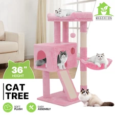 Cat Tree Tower Activity Center Kitten Playing Condo House Sturdy Bed Furniture