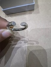 Anello aperto Calvin Klein tono argento misura N nuovo con etichetta❤️🌸🎁❤️