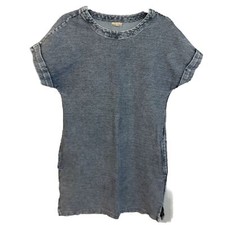 Anthropologie Holding Horses Blue Striped Dress Short Sleeve EUC Size SP
