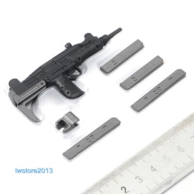 1:6 Uzi Pistol Gun Rifle Weapon Model For 12