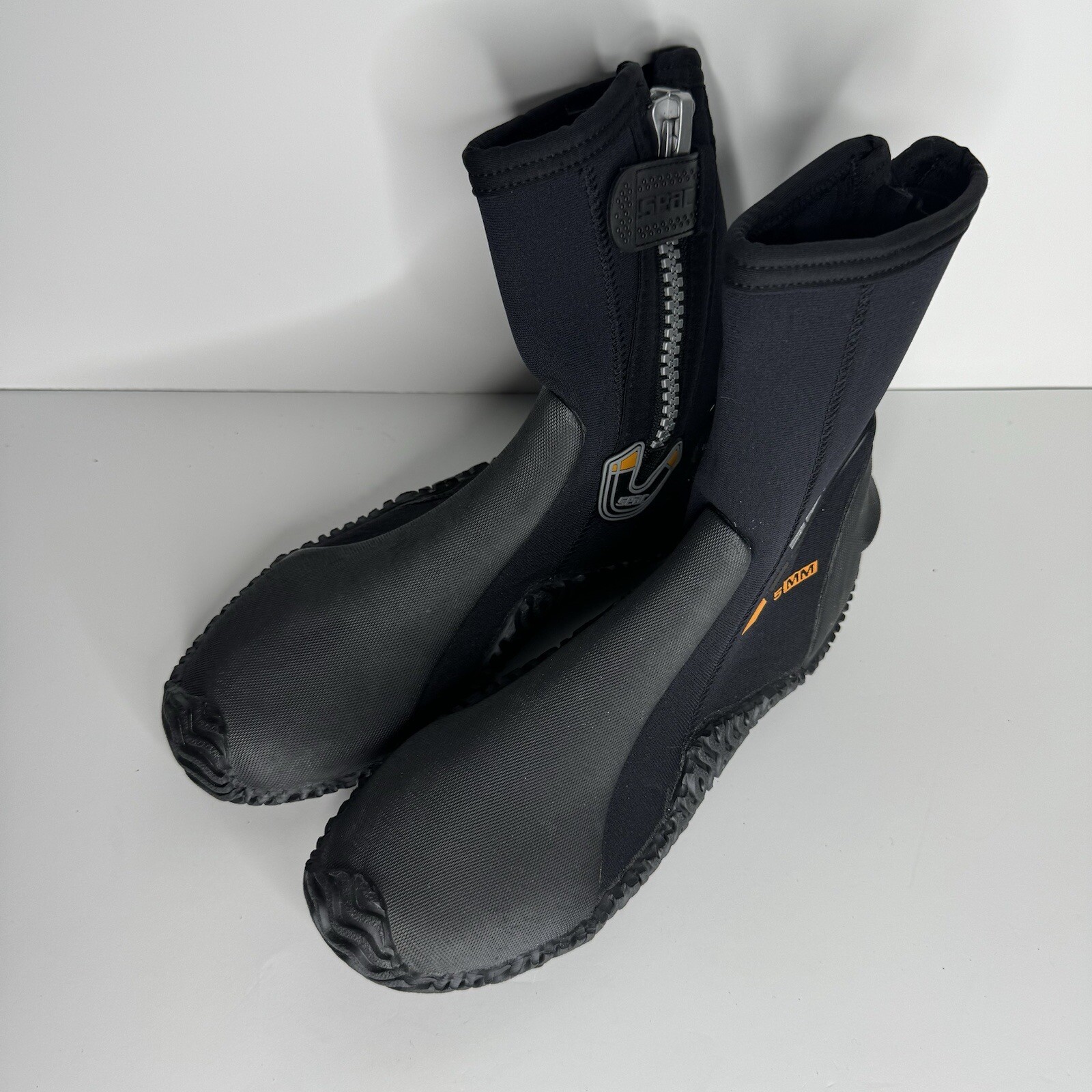 SEAC Sub Calzari Basic HD 5mm Neoprene Diving Scuba Water Boots Zipper