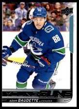 2018-19 Upper Deck Young Guns Adam Gaudette Rookie Vancouver Canucks #205 R6