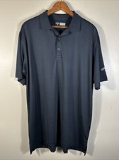 Callaway Shirt Men's Medium Black Short Sleeve Opti Dry Golf Polo