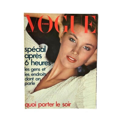 vogue 洋書写真集 Vogue Paris Magazine November 1974 Dale Weston by Alex Chatelain