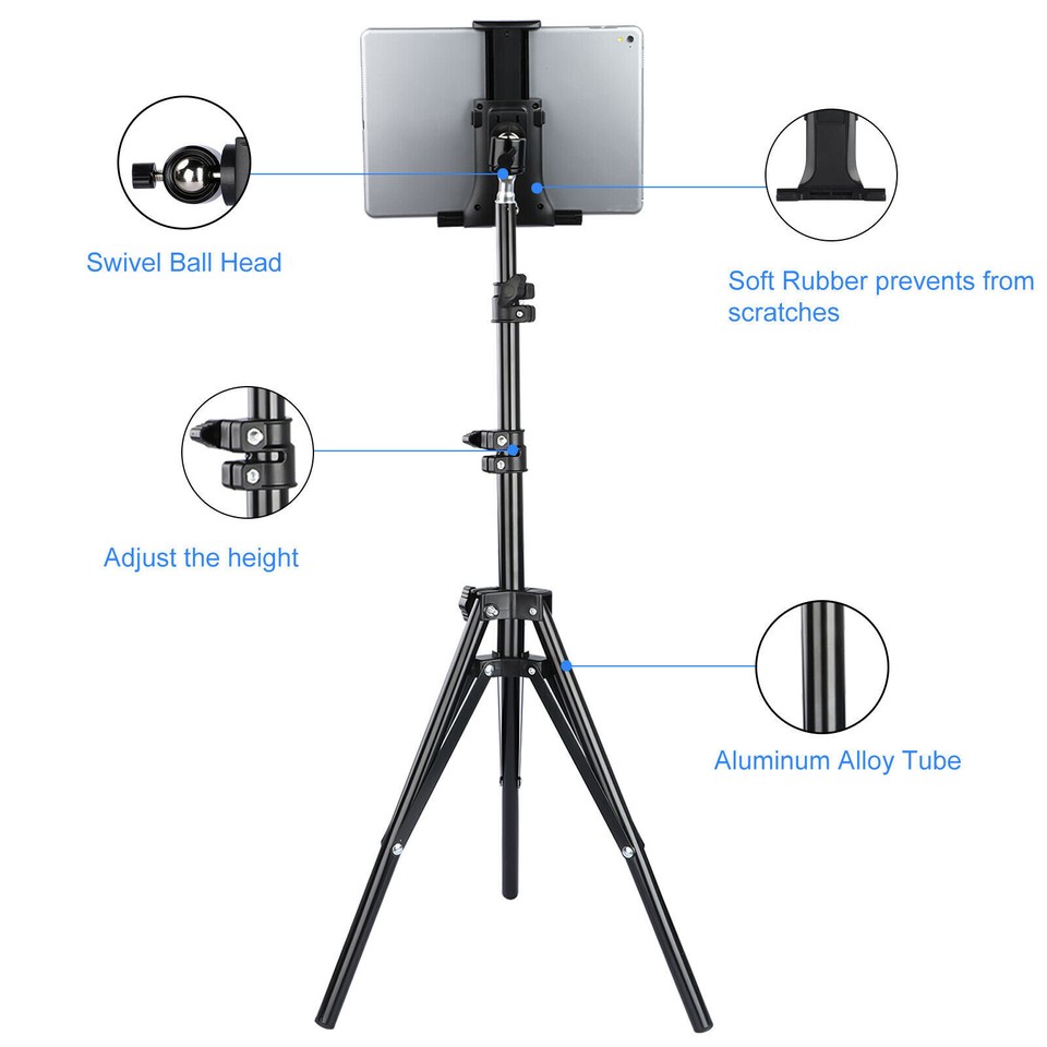 Adjustable Tripod Stand Holder Bracket For iPad 1 2 3 7