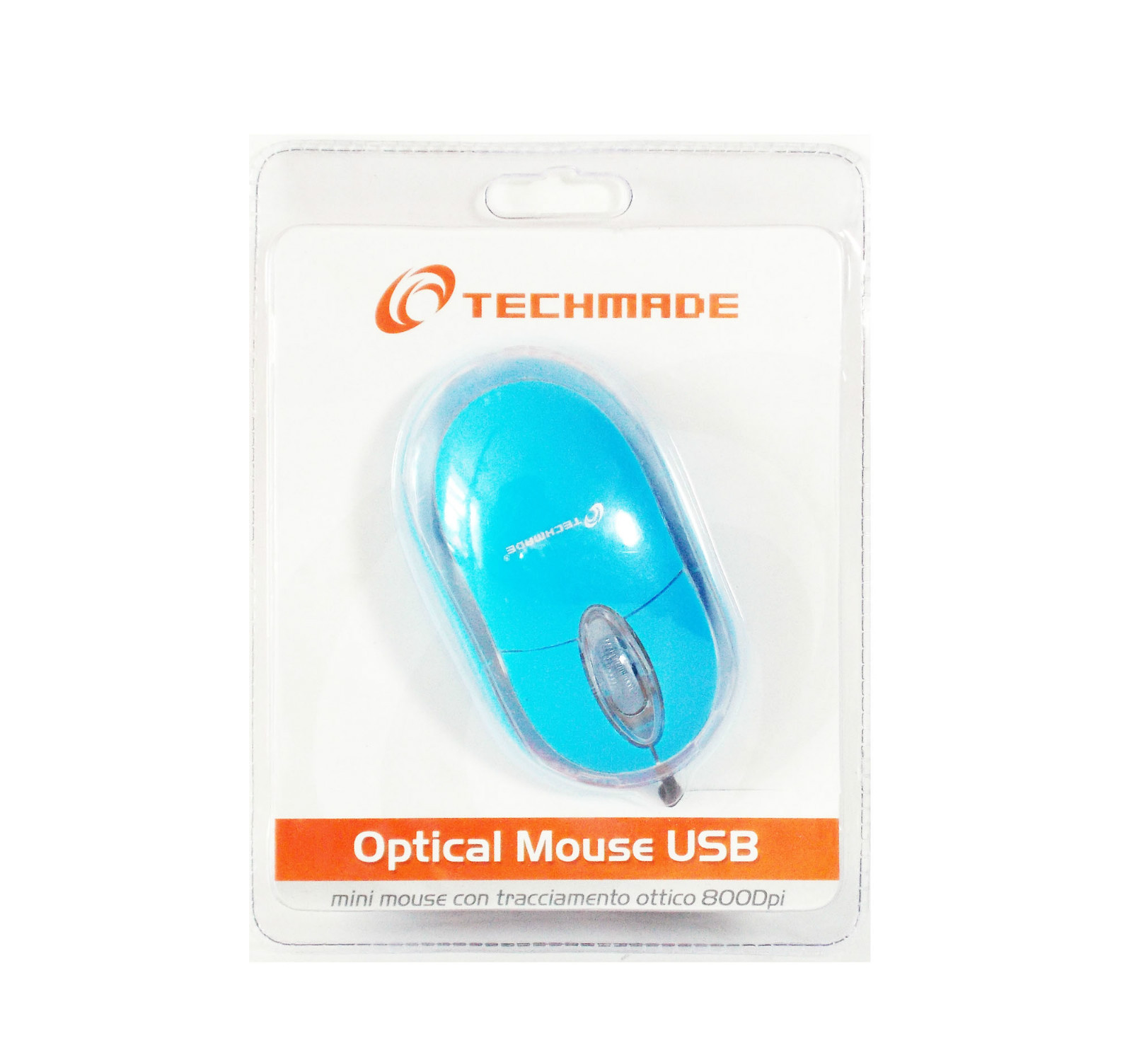 TECHMADE TM-2023-BL MOUSE OTTICO USB COLORE BLU