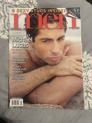 Advocate MEN  March 2004 Centerfold Michael Lucas Toby Manning  Steve Ryan