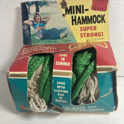 New Vintage MINIPAK MINI-HAMMOCK 500 Pound Capacity
