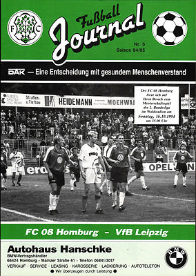 II. BL 94/95 FC 08 Homburg - VfB Leipzig, 16.10.1994