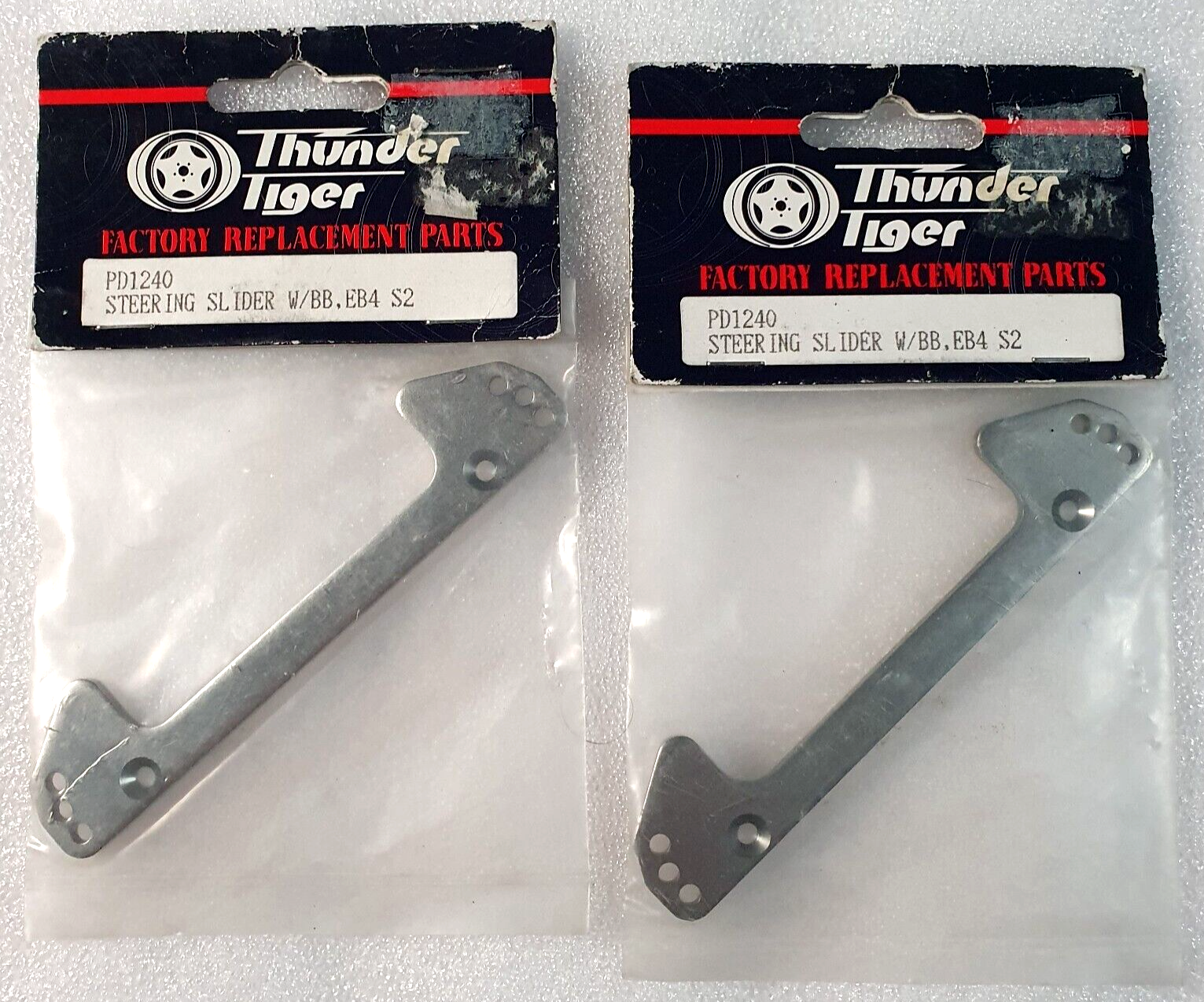 2 x Thunder Tiger PD1240 Steering Slider W/BB. EB4. S2. NOS - Vintage RC spares