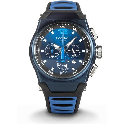 Reloj Locman Para Hombre Cronógrafo Estuche MARE Acero Titanio PVD