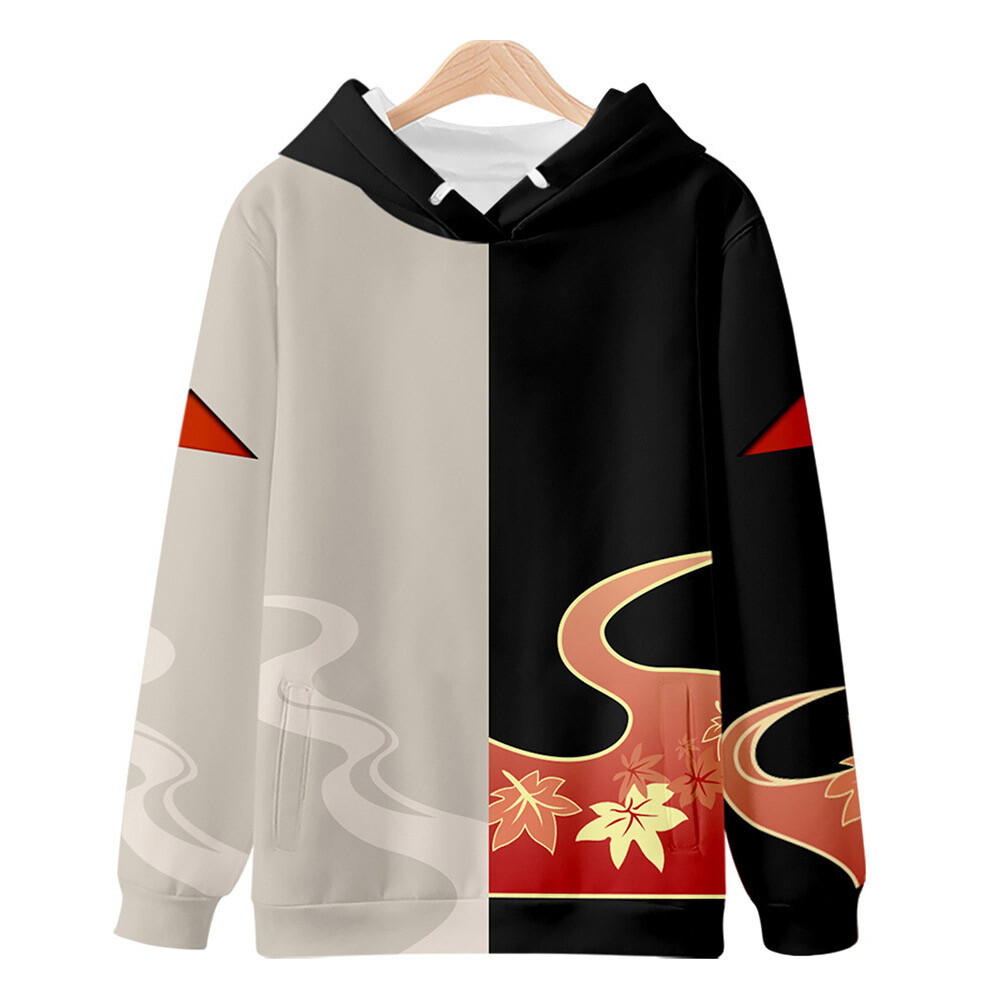 Genshin Impact Kaedehara Kazuha Cosplay Hoodie Unisex Casual Streetwear  Pullover | eBay