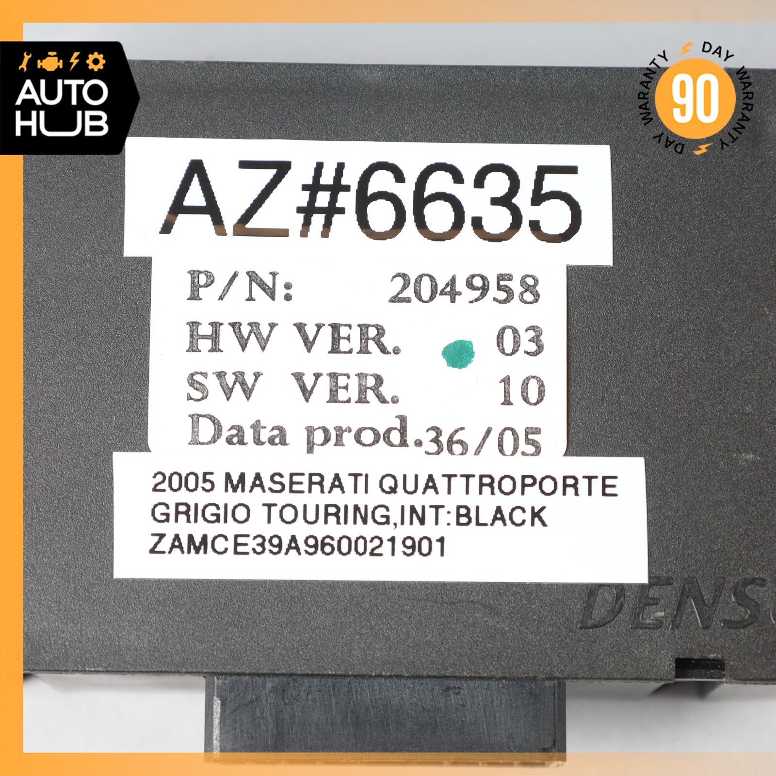 04-19 Maserati Quattroporte M139 Windshield Wiper Control Module 204958 OEM