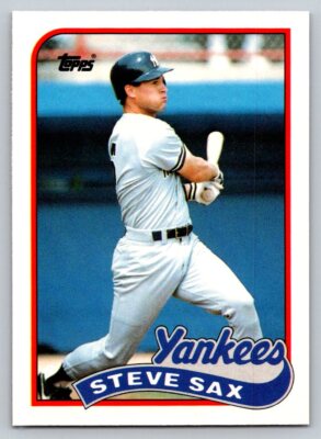 1989 Topps Traded #111T Steve Sax New York Yankees