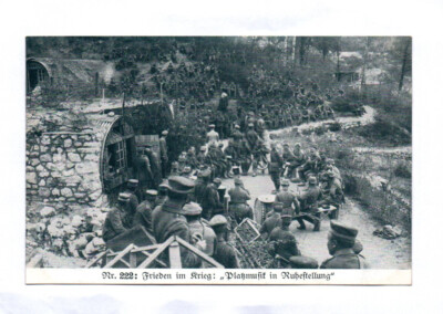 Postcard Peace At War Play Music At Rest