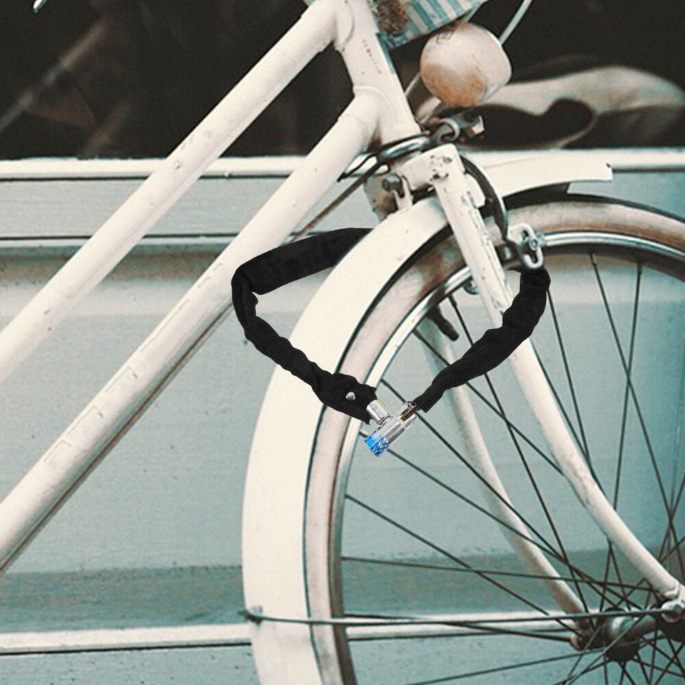 80CM Cable Lock Heavy Duty Braided Stainless Steel Cable Lock for