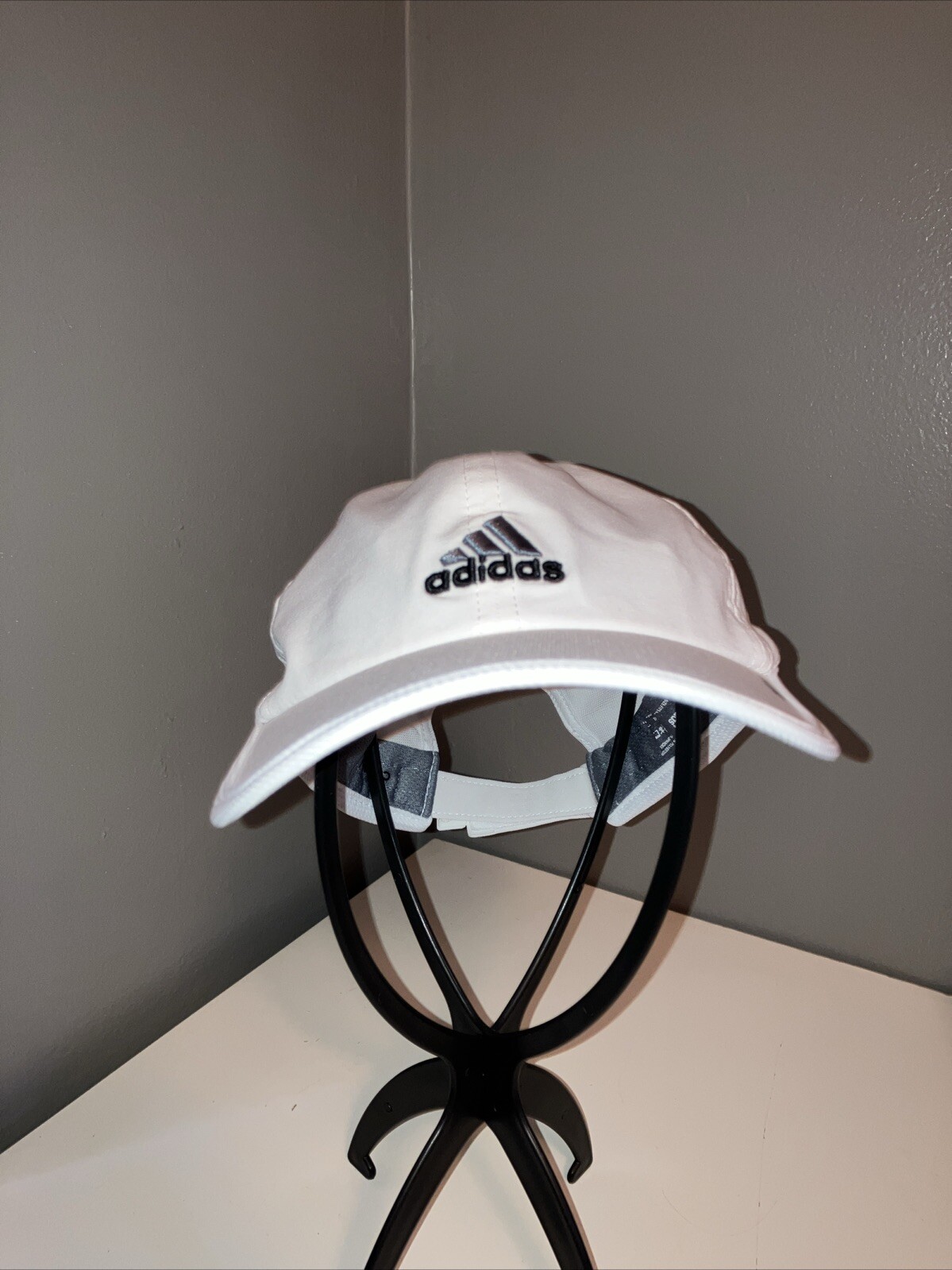 Adidas Zero White Polyester Spandex Baseball Cap … - image 1
