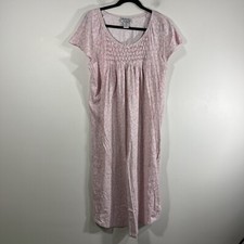 Anthony Richards Pale Pink Paisley Muumuu Nightgown House Dress Women's 1X