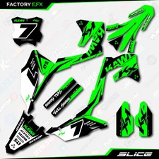 Green Slice Graphics Kit fit 21-24 Kawasaki KXF250 KXF 250 Decals Sticker KX250F