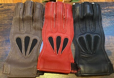 TRADITIONAL ARCHERY SHOOTING LEATHER GLOVE TOP QUALITY GLOVE 100% REAL LEATHER 