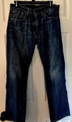 Vtg Levi s 505 Jeans Mens 32x30 Blue Denim Slim Strght Leg Grunge American Soft