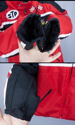 Street Culture STP Racing Jacket Mens Biker #7 Spider Red Size L MAX DURA Nylon - Picture 11 of 12