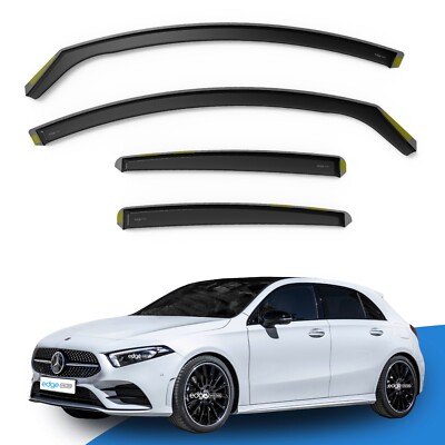 Mercedes A-Class W177 AMG 2018-Up 5 Door Hatchback Wind Deflectors 4pc Edgevisor