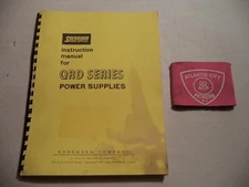 SORENSEN POWER SUPPLIES INSTRUCTION MANUAL FOR QRD SERIES POWER SUPPLIES